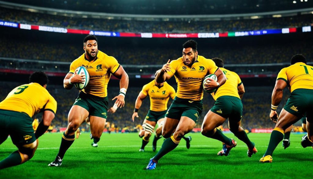 Rugby Game Highlights from Wallabies' Victory